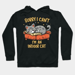 Sorry I Can't I'm An Indoor Cat Hoodie
